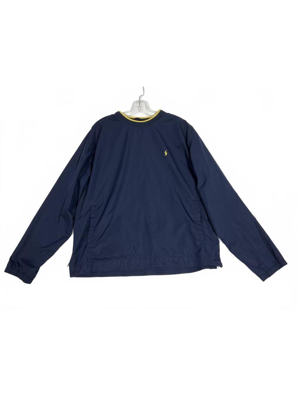 Polo Golf Ralph Lauren Navy Pullover Windbreaker Jacket Size L b30